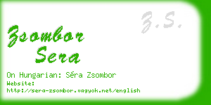 zsombor sera business card