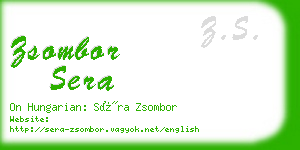 zsombor sera business card
